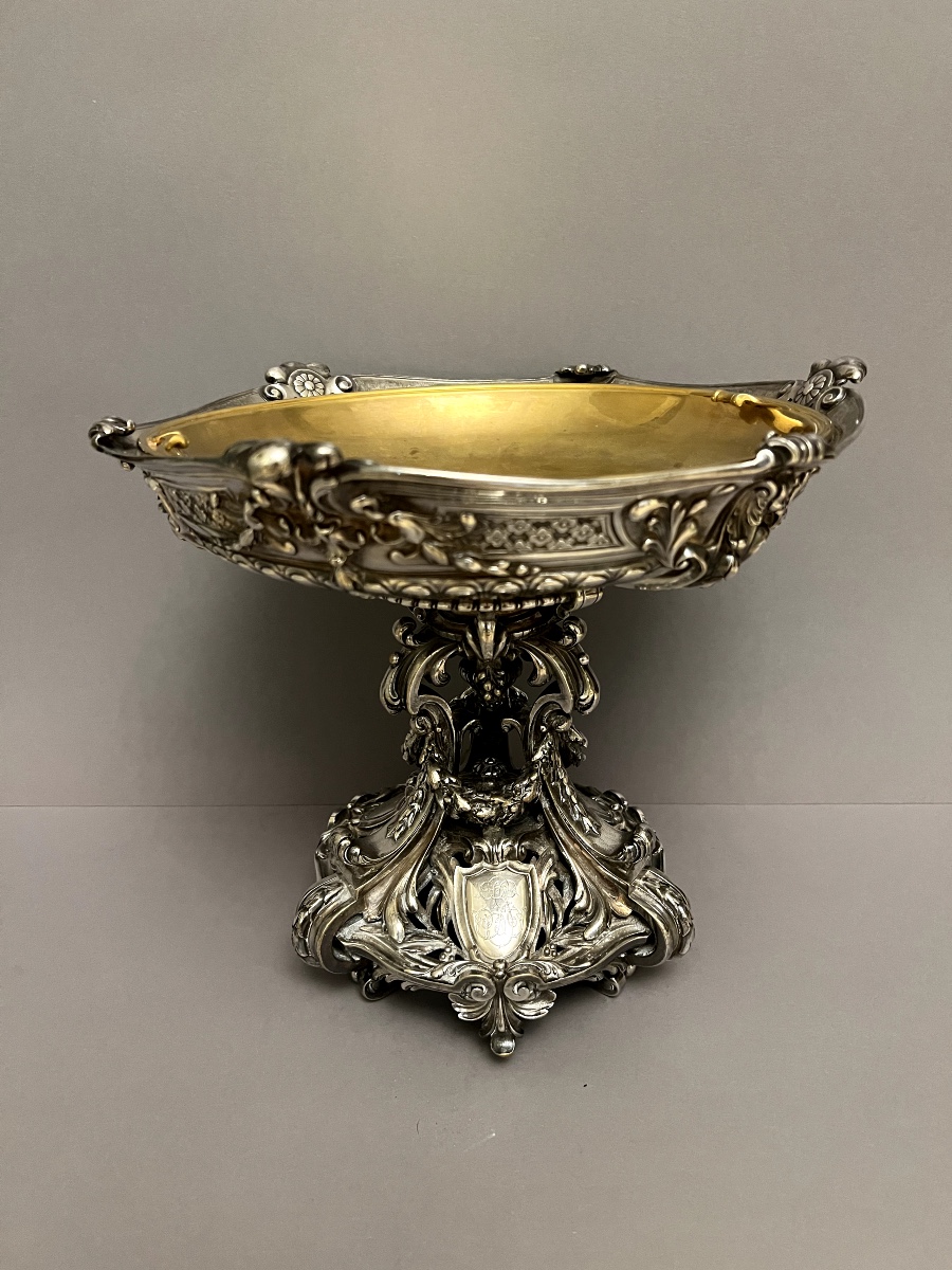 Christofle Paris 19th Century Silver-plated Bronze Centerpiece