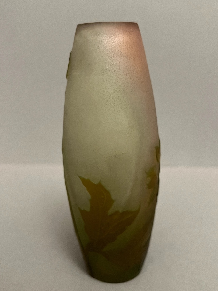Small Floral Vase By Emile Gallé-photo-2