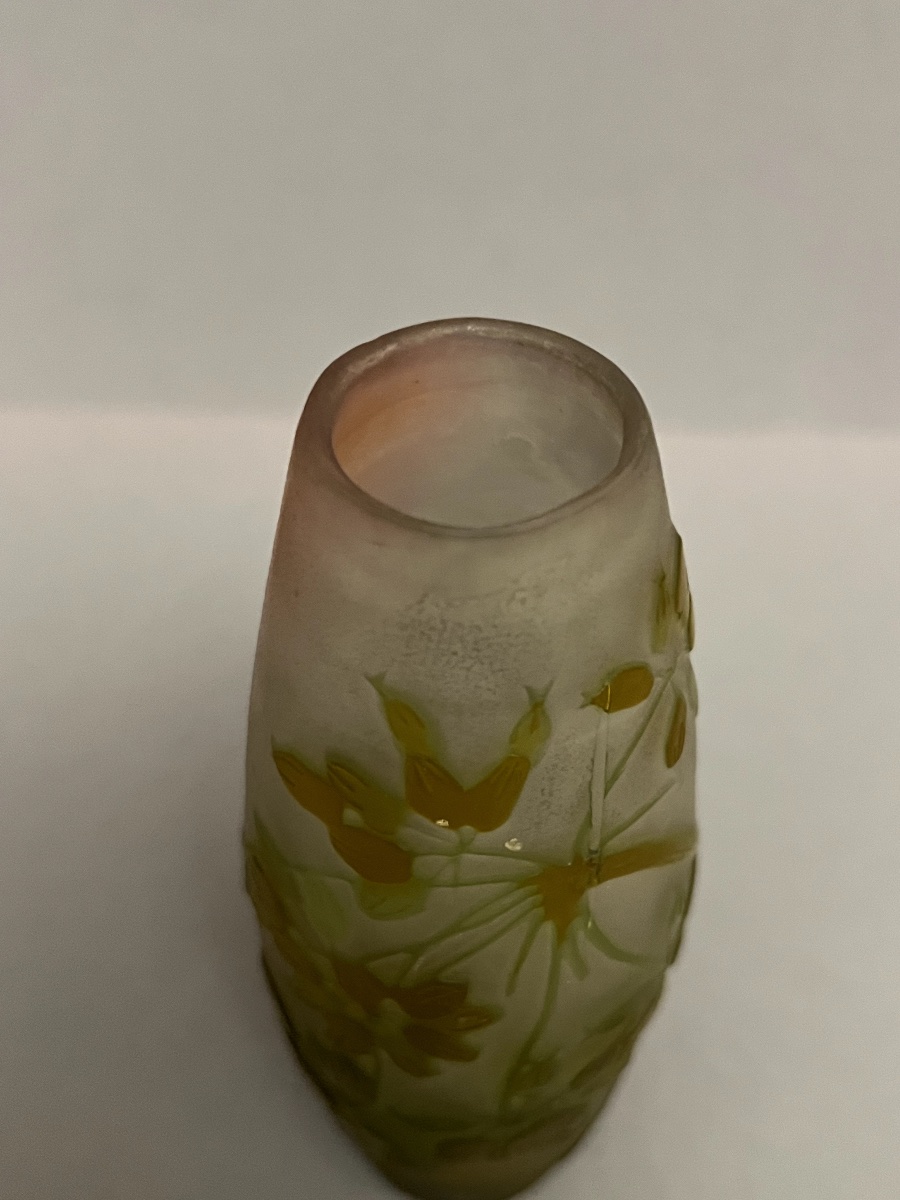 Small Floral Vase By Emile Gallé-photo-4
