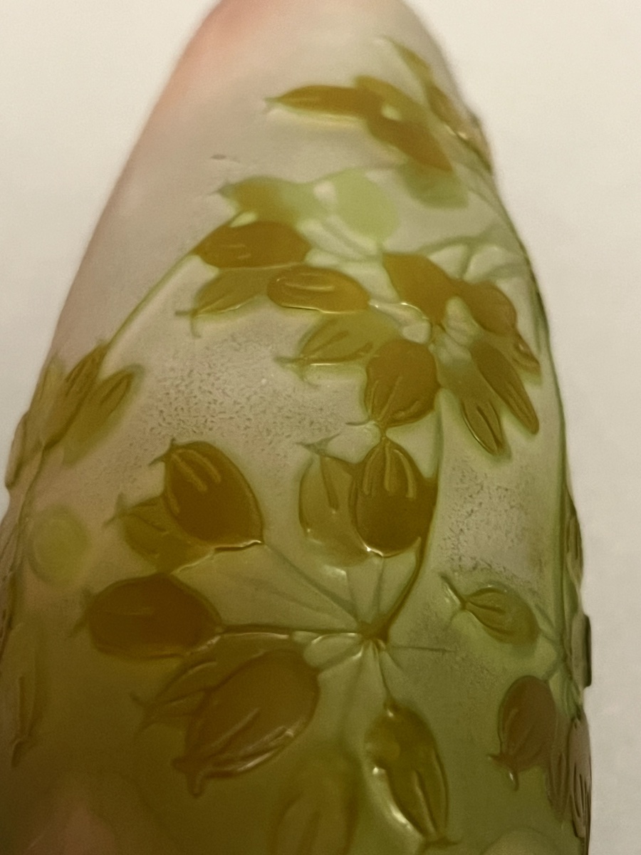 Small Floral Vase By Emile Gallé-photo-3