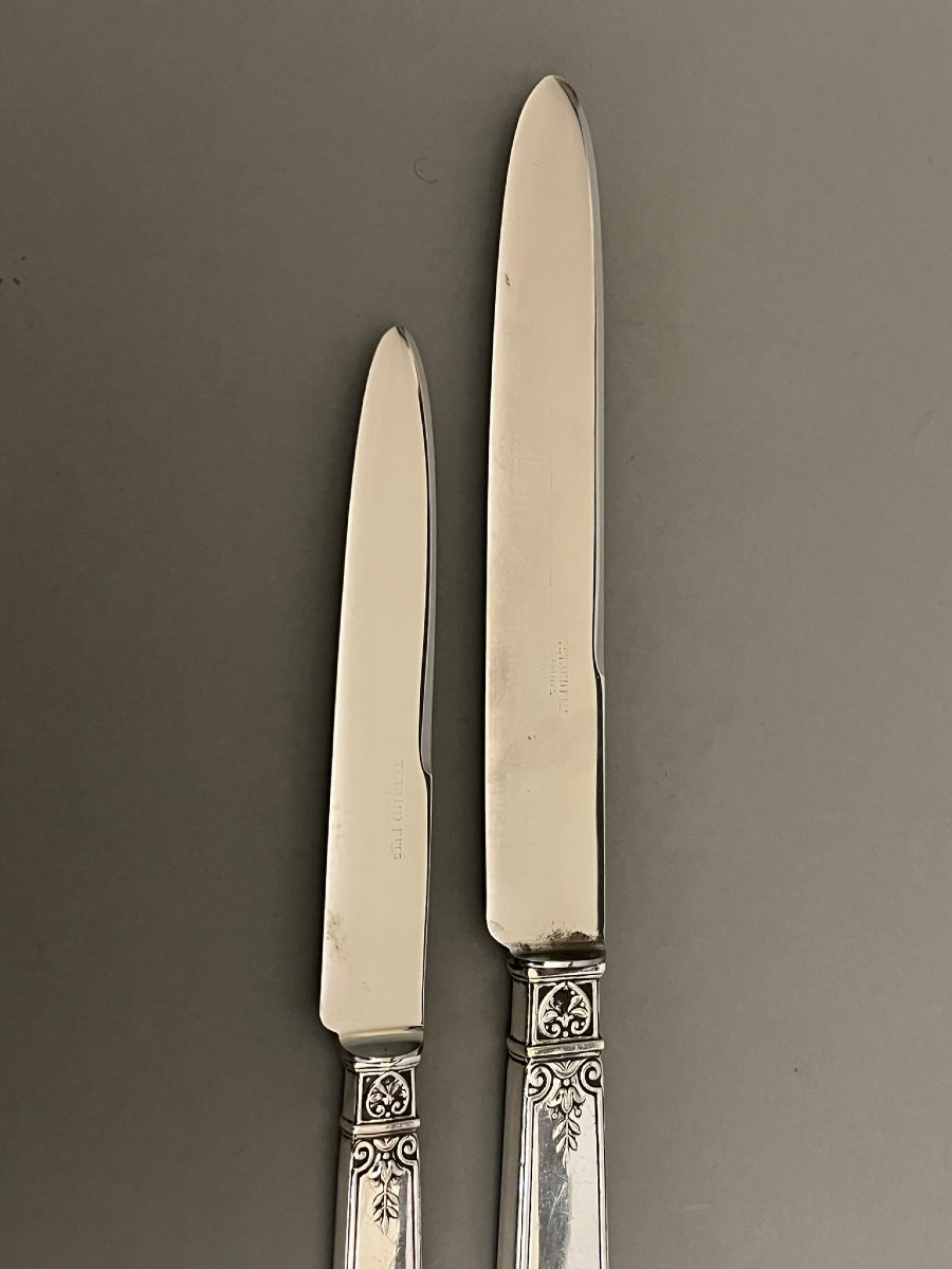 Set Of 24 Silver Knives-photo-2