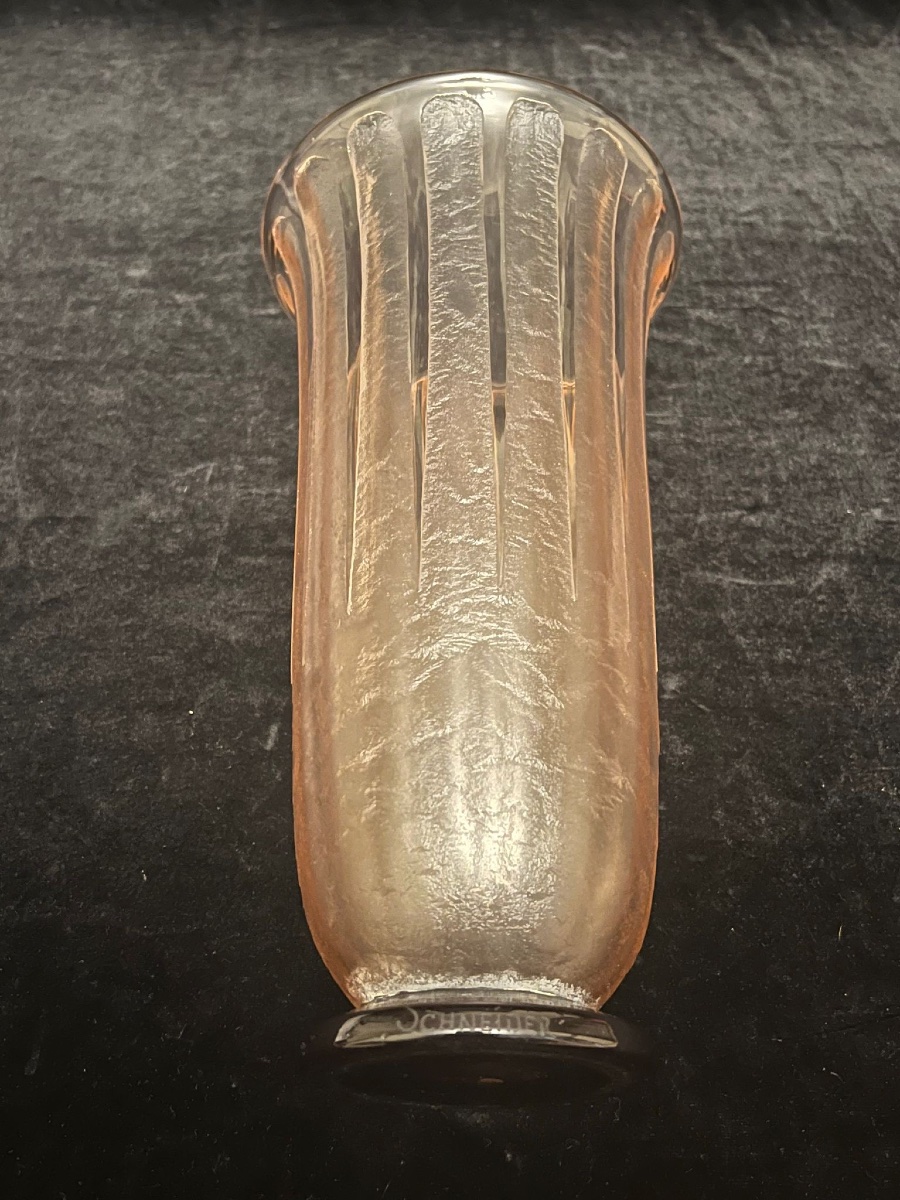 SHNEIDER Art Deco vase en verre-photo-1