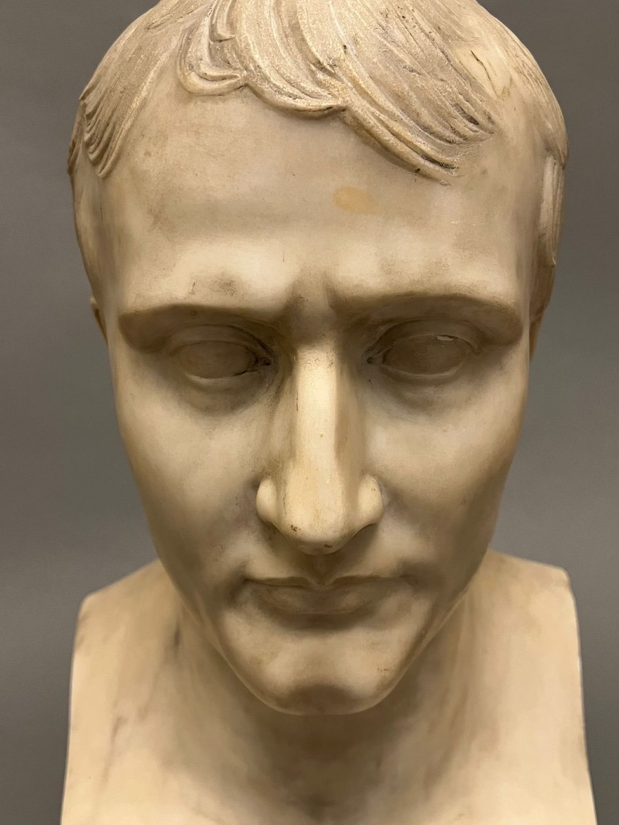 Napoleon 1, Bust en marble blanc-photo-4