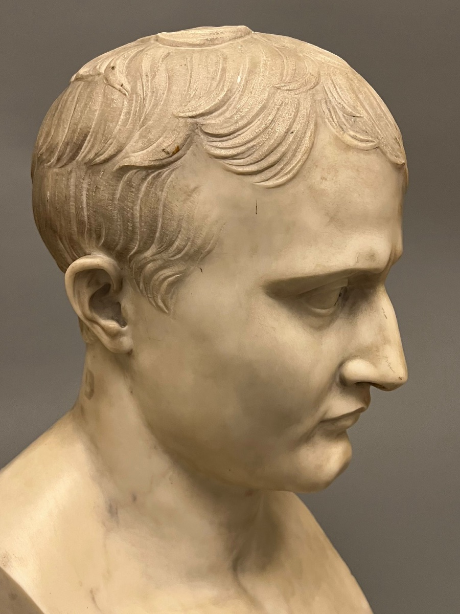 Napoleon 1, Bust en marble blanc-photo-3