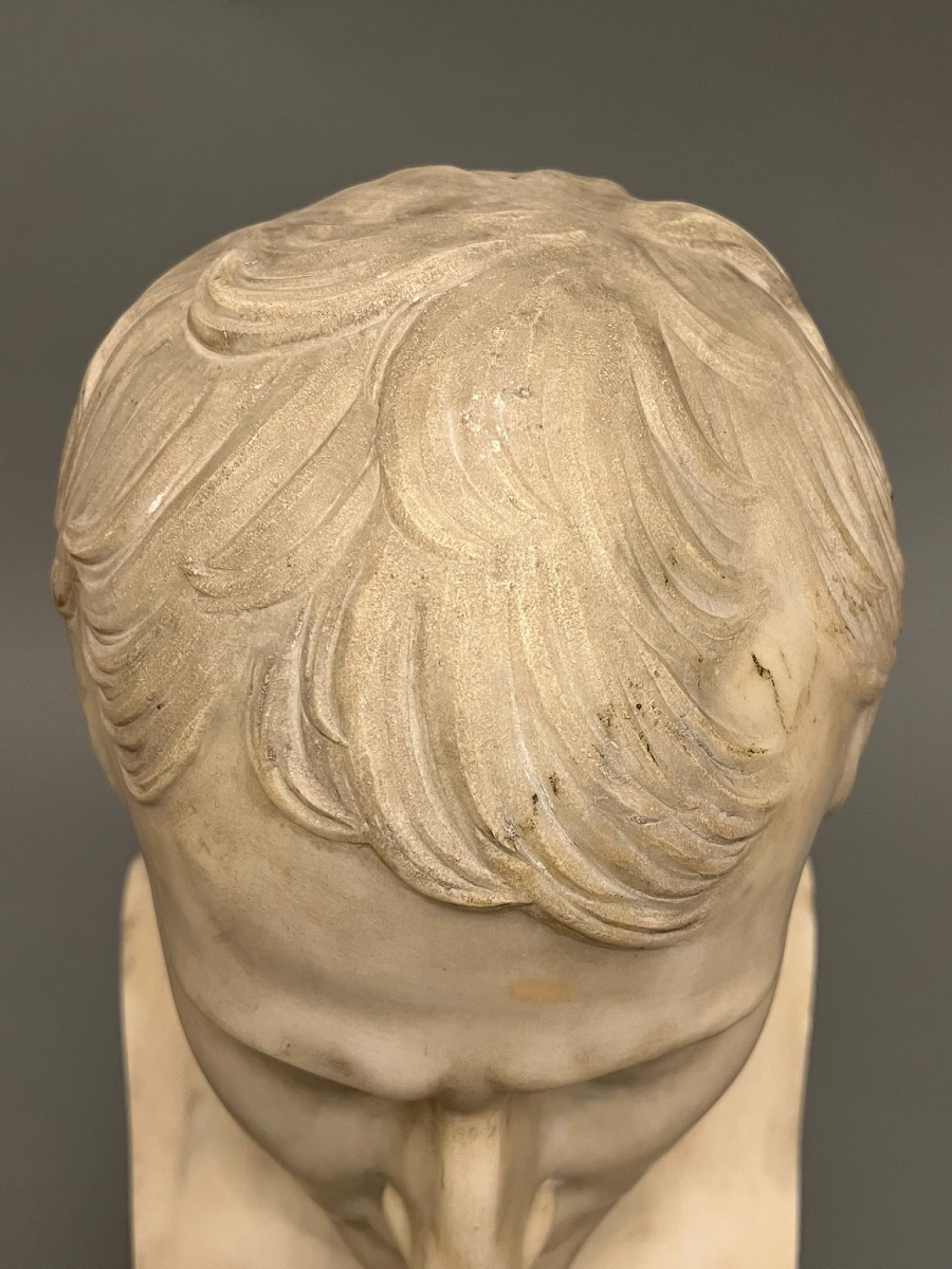 Napoleon 1, Bust en marble blanc-photo-4