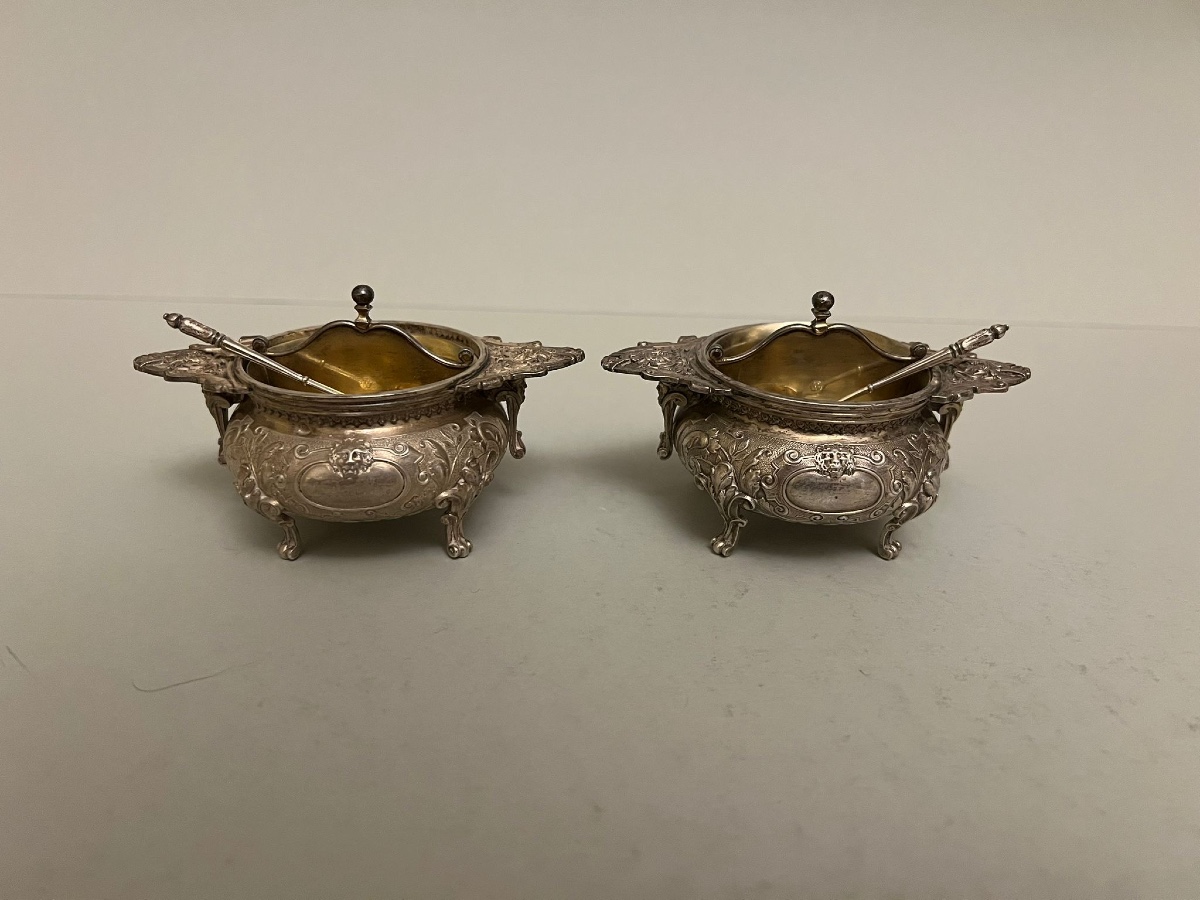 Paire de saliers en argent, Boin Taburet, Paris