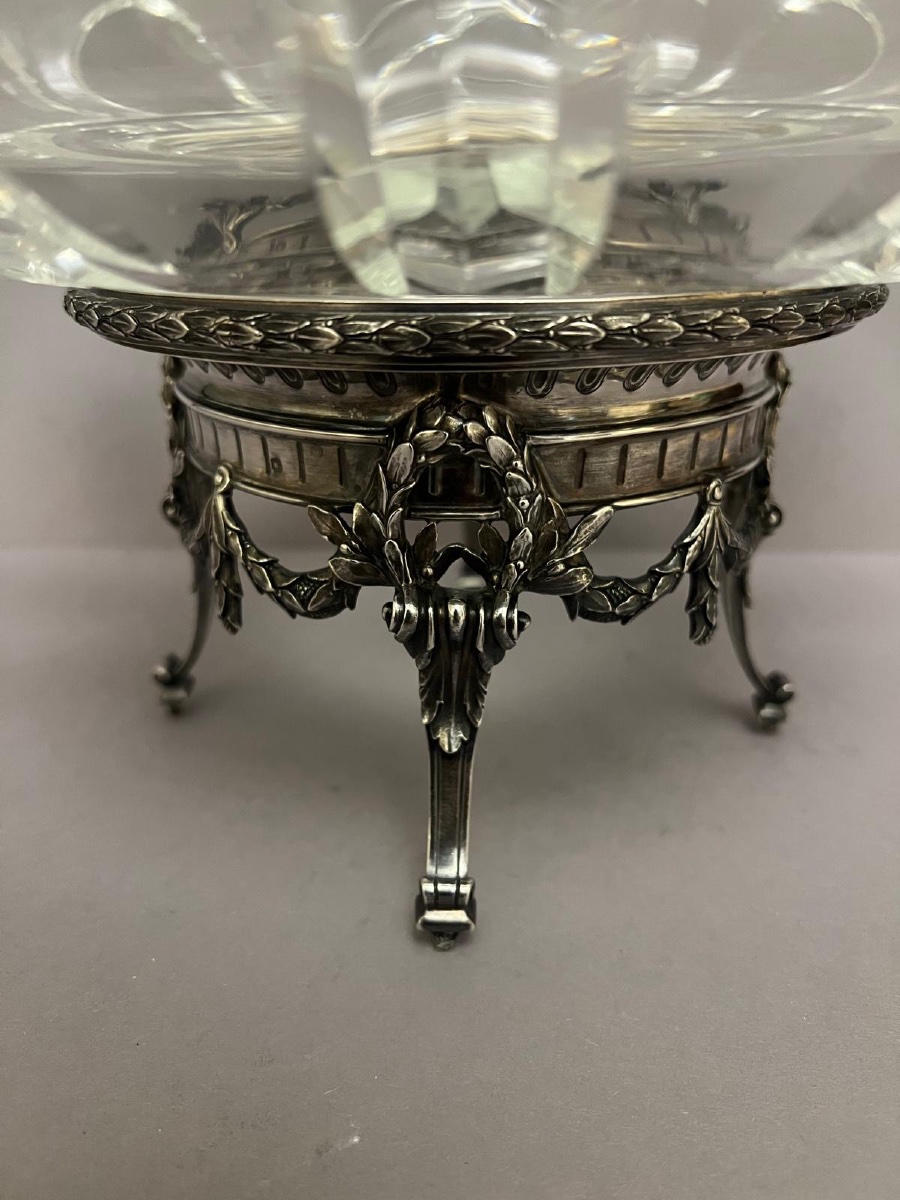 Silver And Glass Vase-photo-2