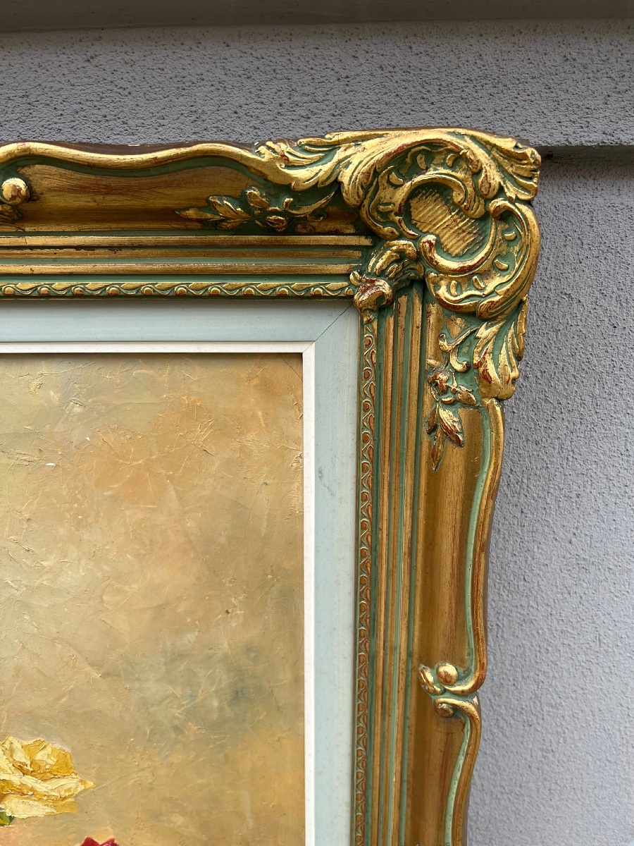 Painting, Still Life, Oil On Canvas-photo-8