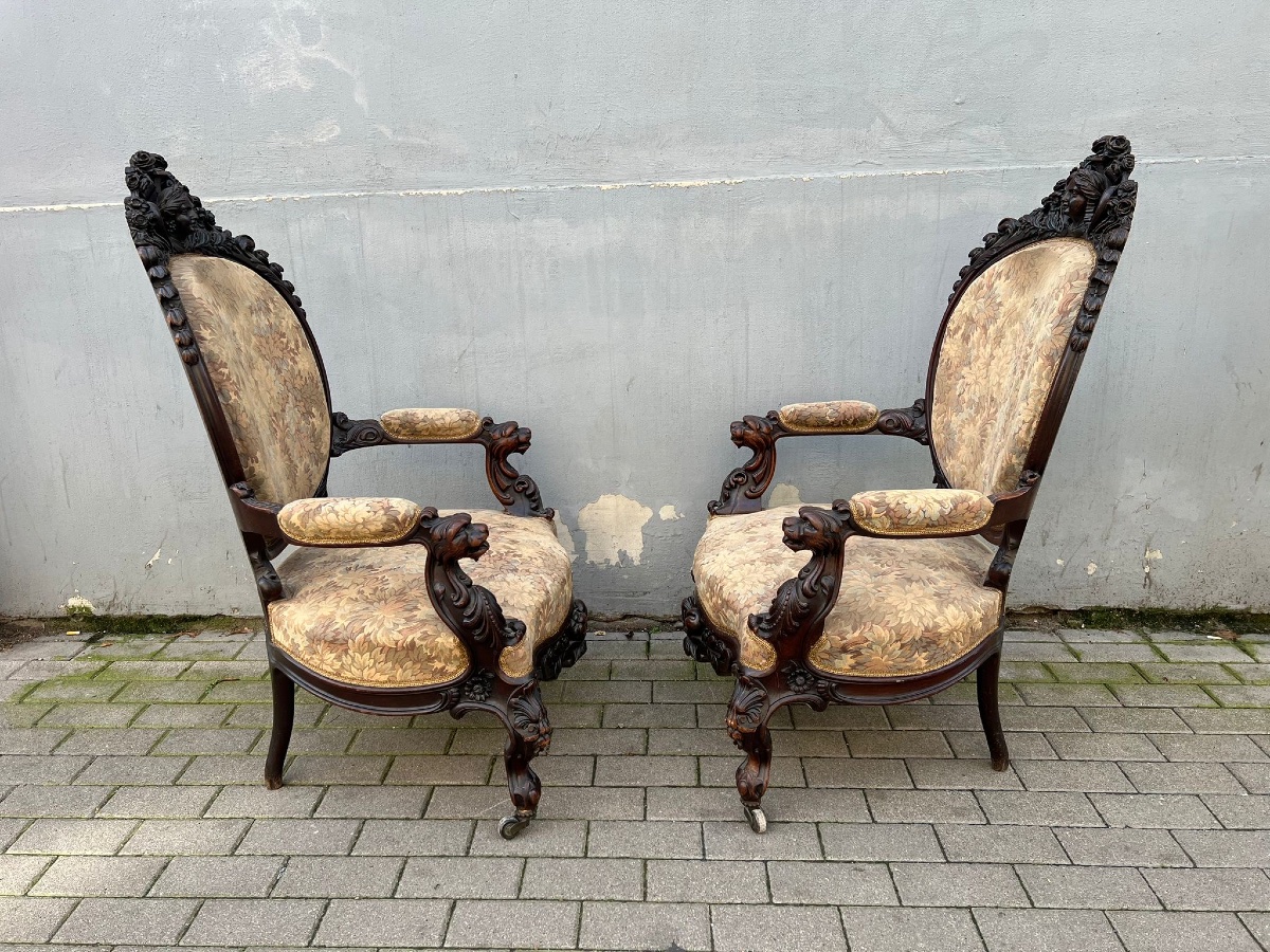  Paire de fauteuils. -photo-3