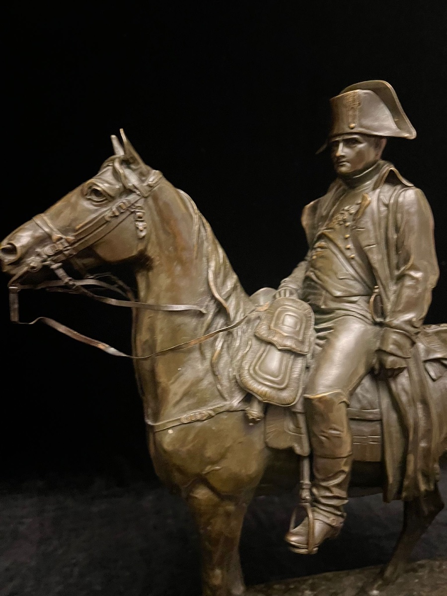 Napoleon Bronze Sculpture, Signed Je Masson-photo-2