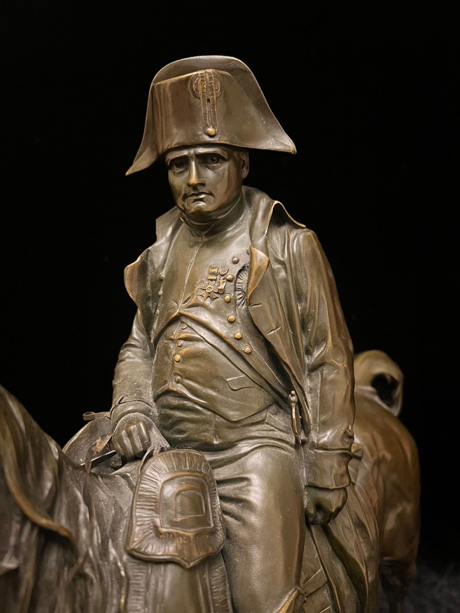 Napoleon Bronze Sculpture, Signed Je Masson-photo-3