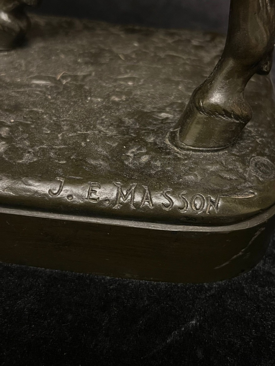 Napoleon Bronze Sculpture, Signed Je Masson-photo-4