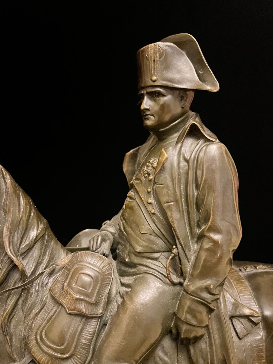 Napoleon Bronze Sculpture, Signed Je Masson-photo-4