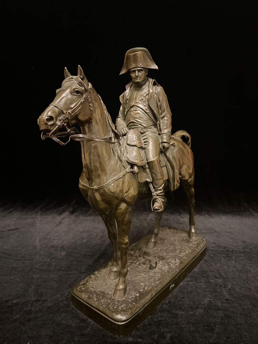 Napoleon Bronze Sculpture, Signed Je Masson-photo-5