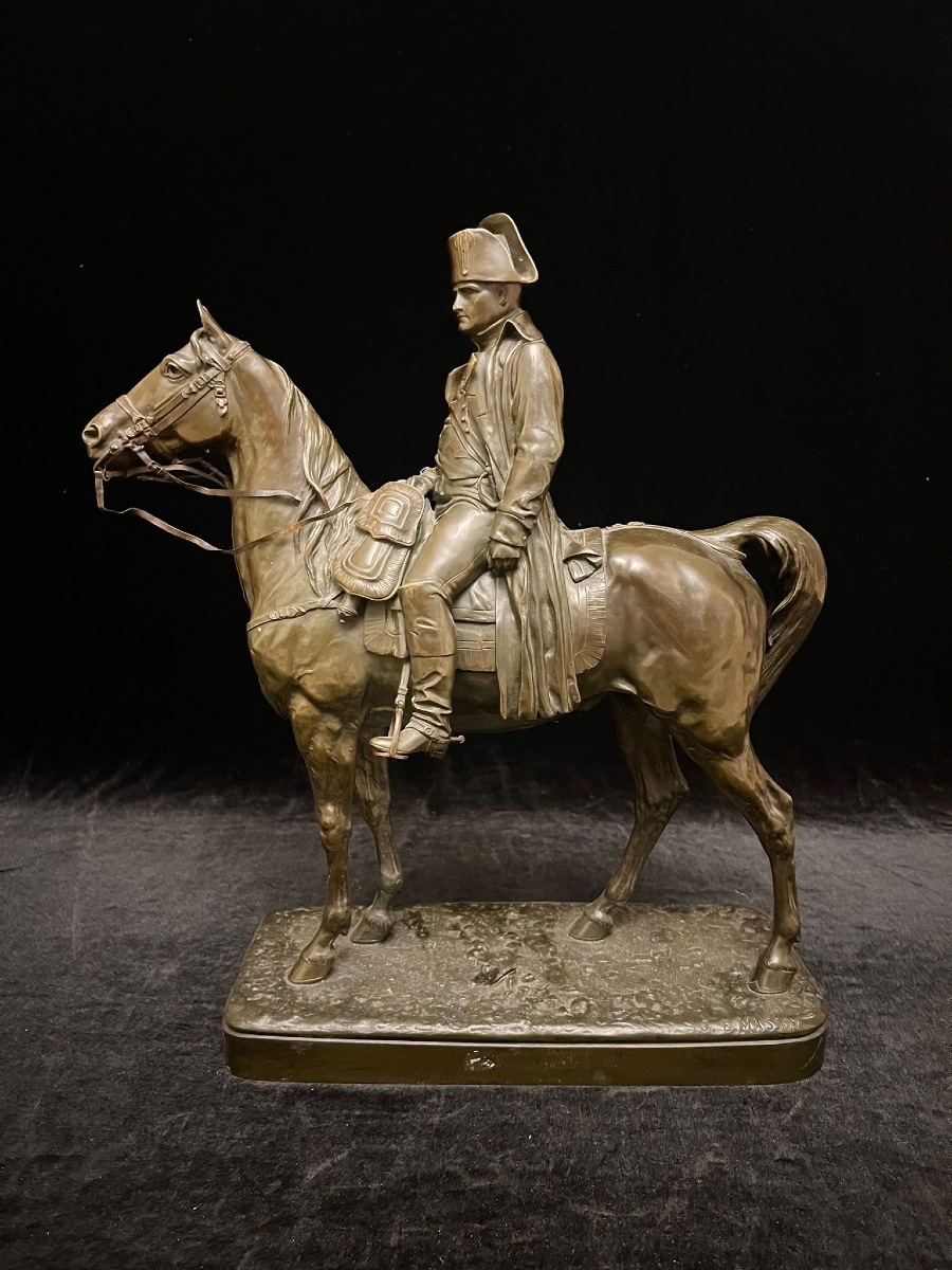 Napoleon Bronze Sculpture, Signed Je Masson