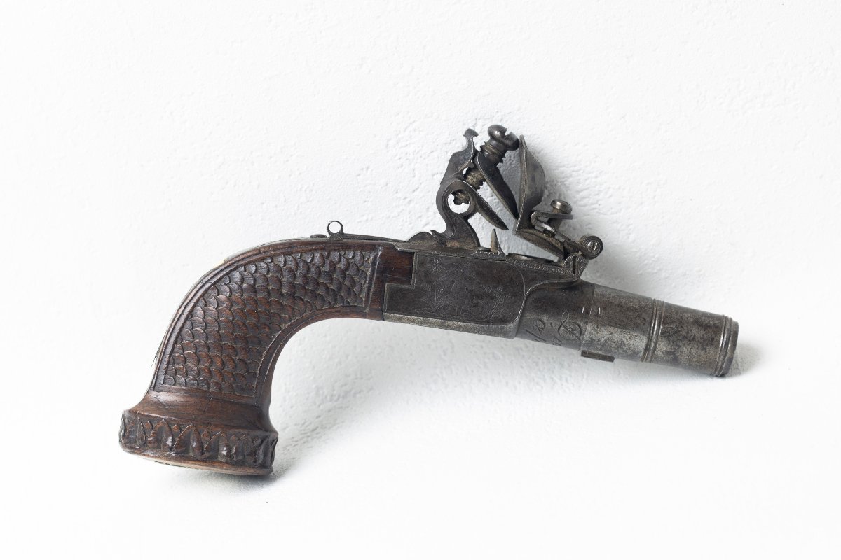 Flintlock Pistol Dumarest In Paris-photo-2
