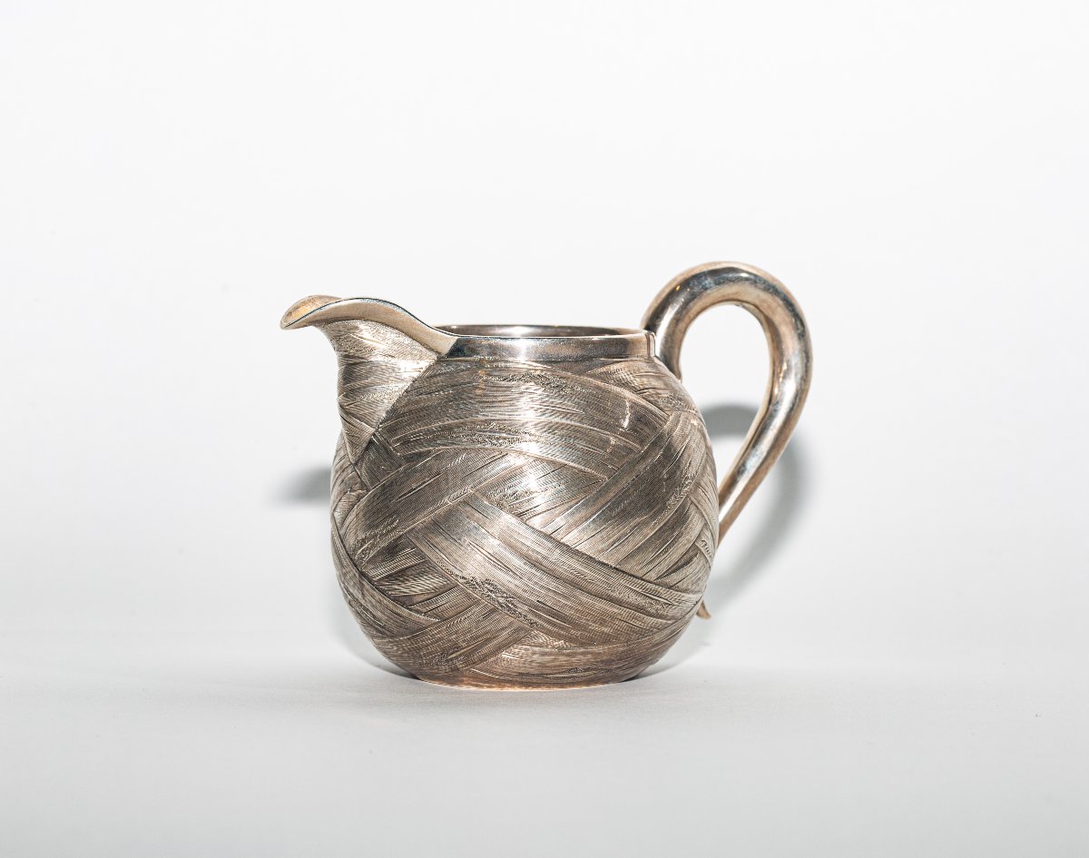 Russian Imperial Gilded Silver Creamer Jug