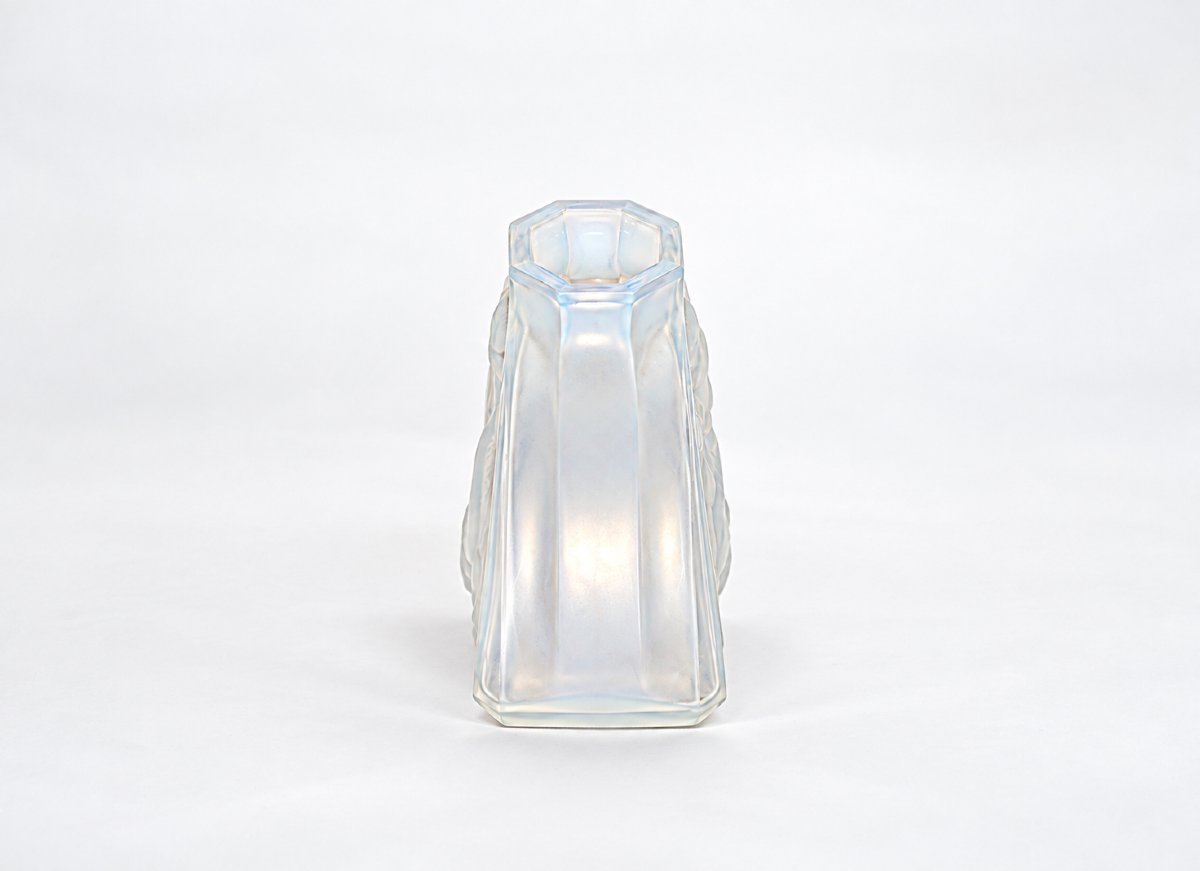 Vase Art déco en Verre Opalescent Etling France-photo-3