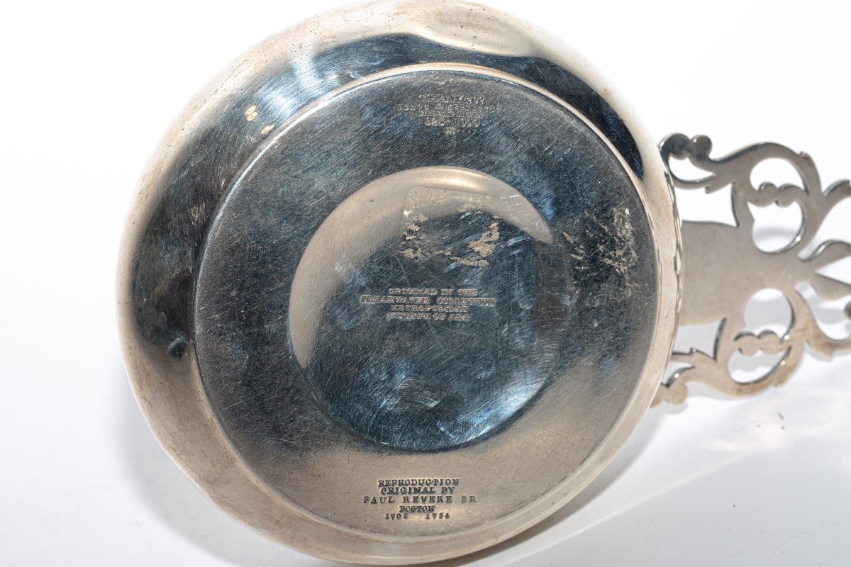 Tiffany & Co. Sterling Silver Porringer Design By Paul Revere Sr., Boston-photo-4