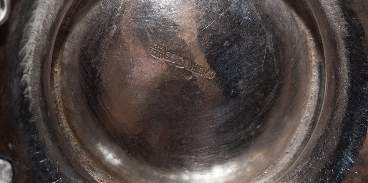 Imperial Russian Silver Teapot, Maker's Mark Of Jakob Wiberg, Moscow, 1848-photo-3