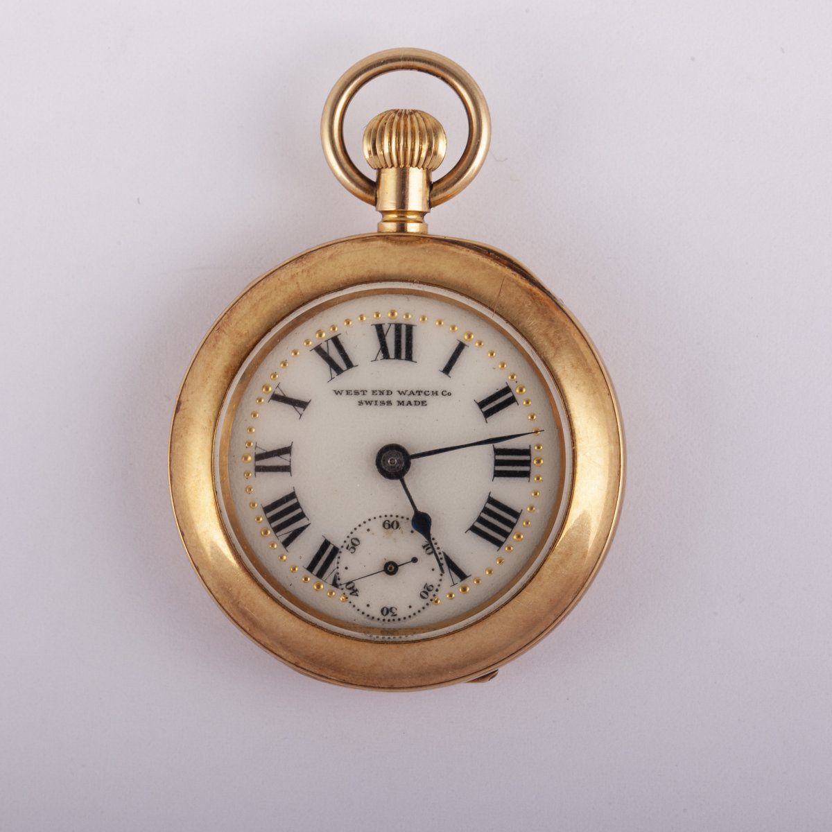 18 Gold Pocket Watch With Diamonds And Emeralds-photo-2