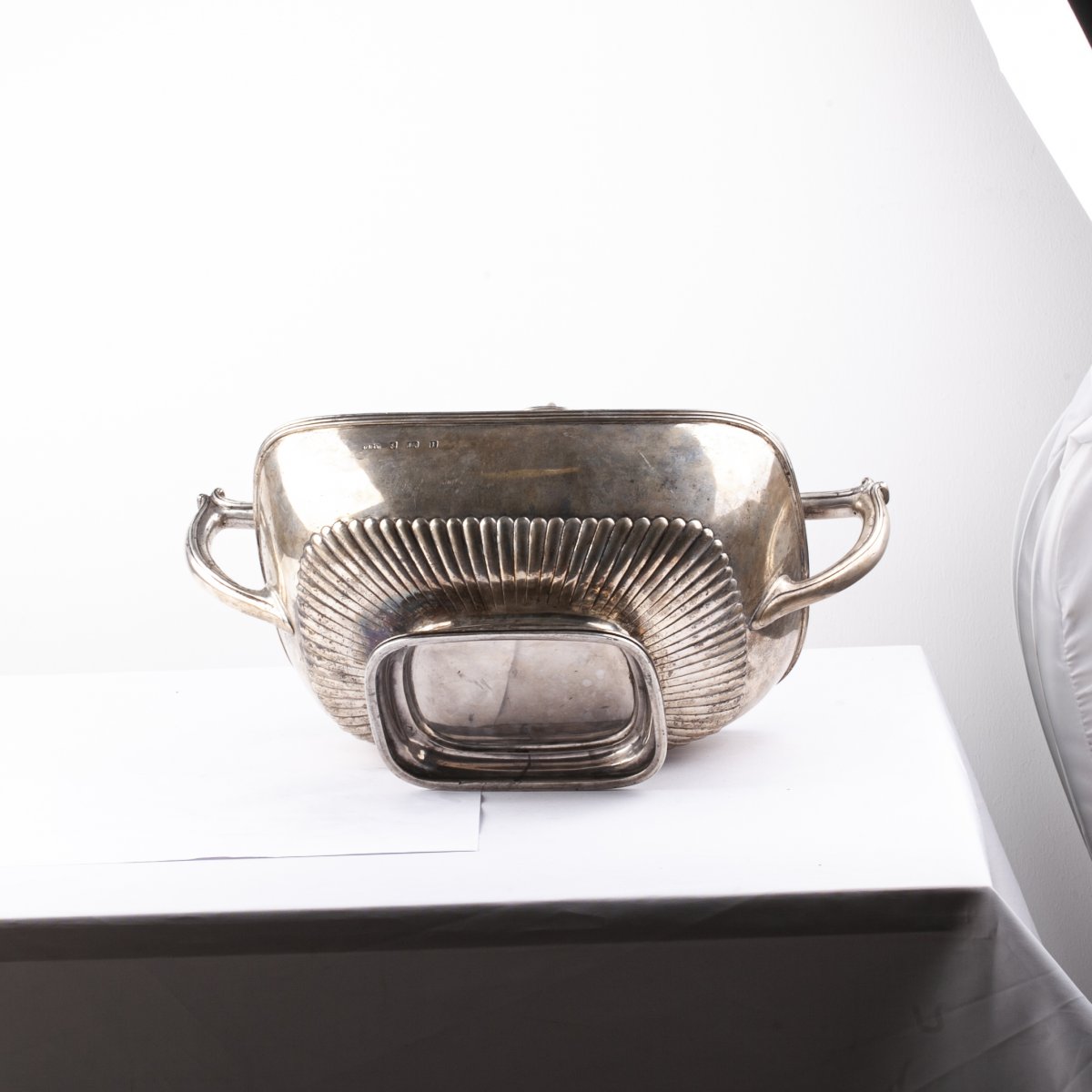 Gorham Silver Vegetable Dish With Lid-photo-4