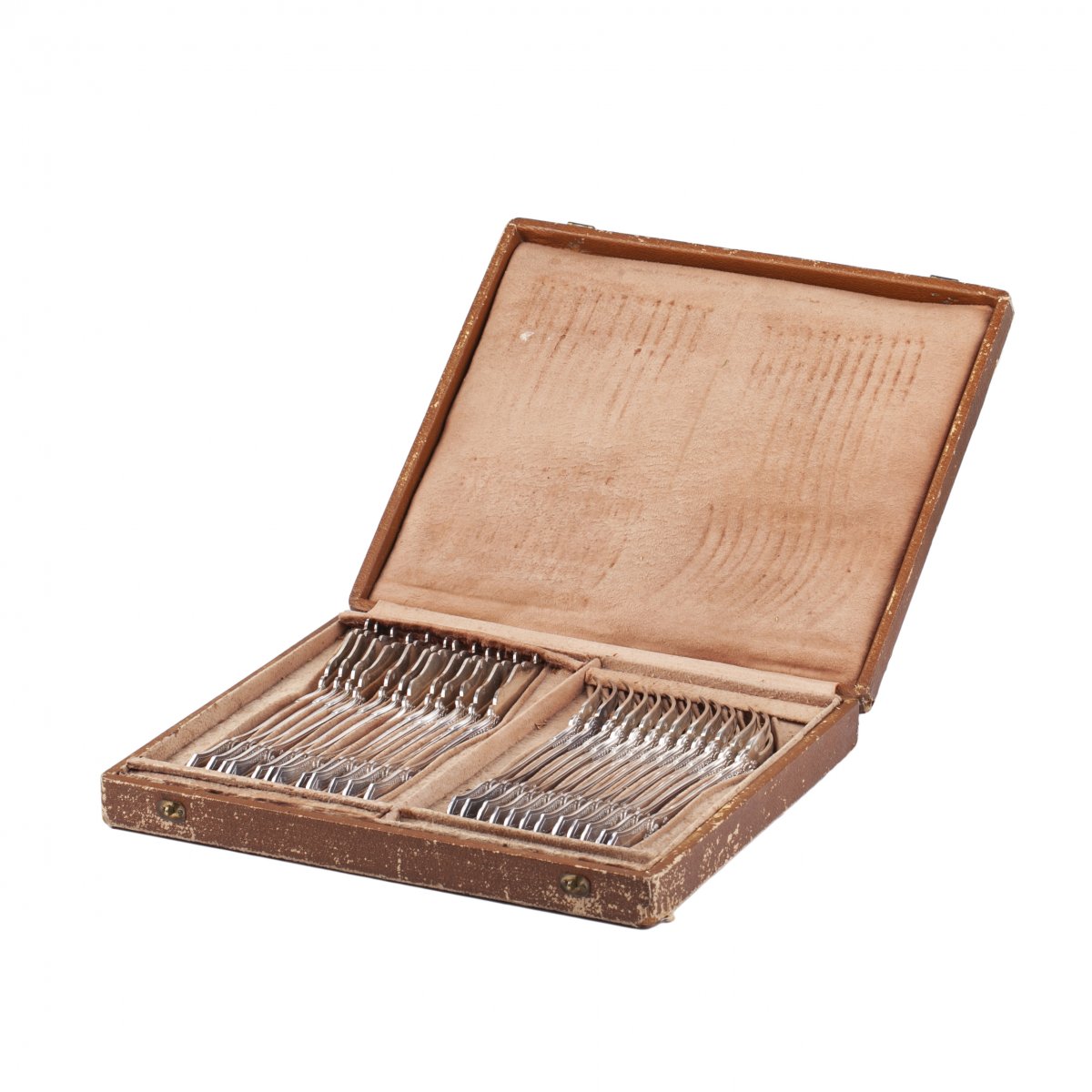 Silver Fish Forks And Knives Set For 12 People France