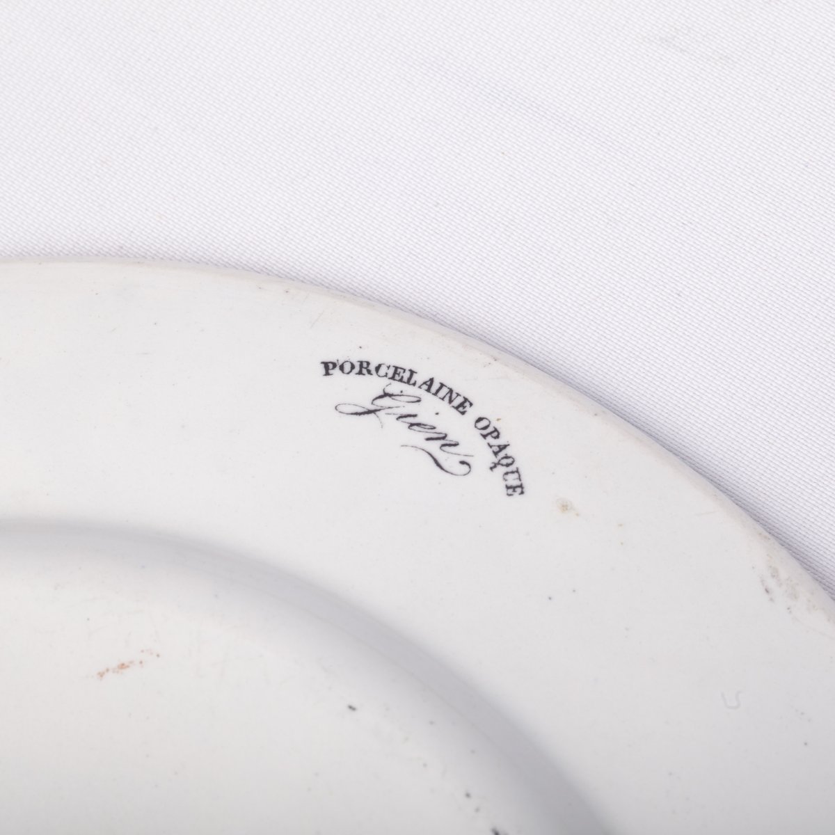 Assiettes à Céramique Napoléoniennes Mortes Gien Peintes en France, 19ème Siècle, Set de 12-photo-4