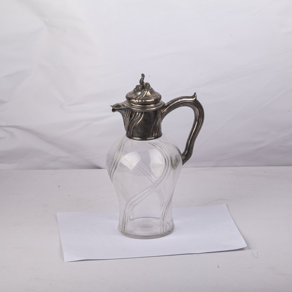 Silver And Crystal Decanter France-photo-4