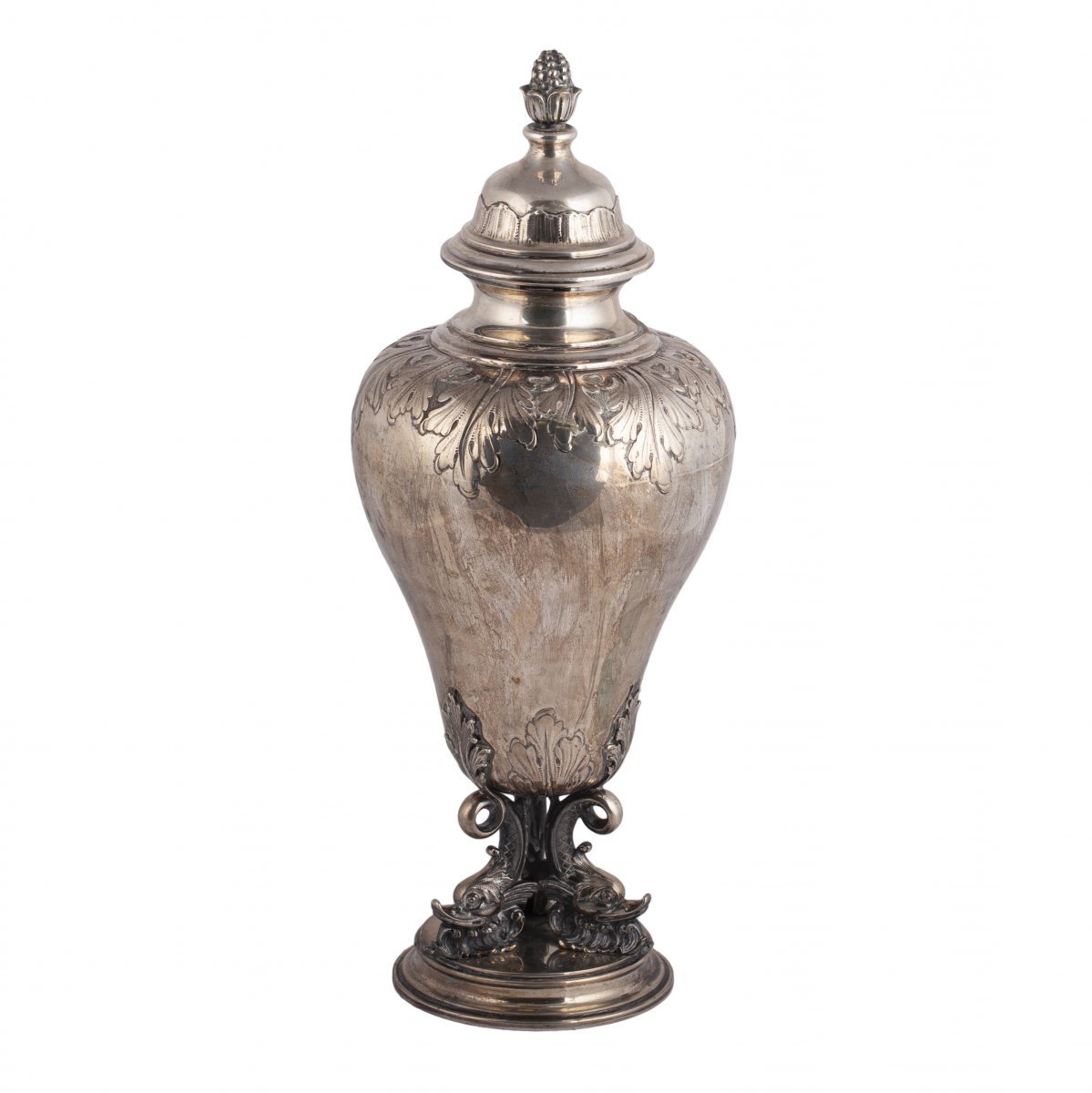 A Massive Silver Italian Goblet