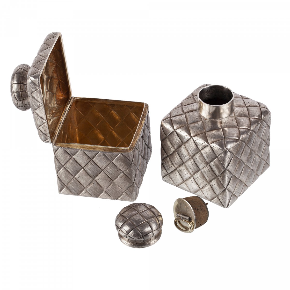 A Beautiful Russian Trompe l'Oeil Tea Service-photo-4