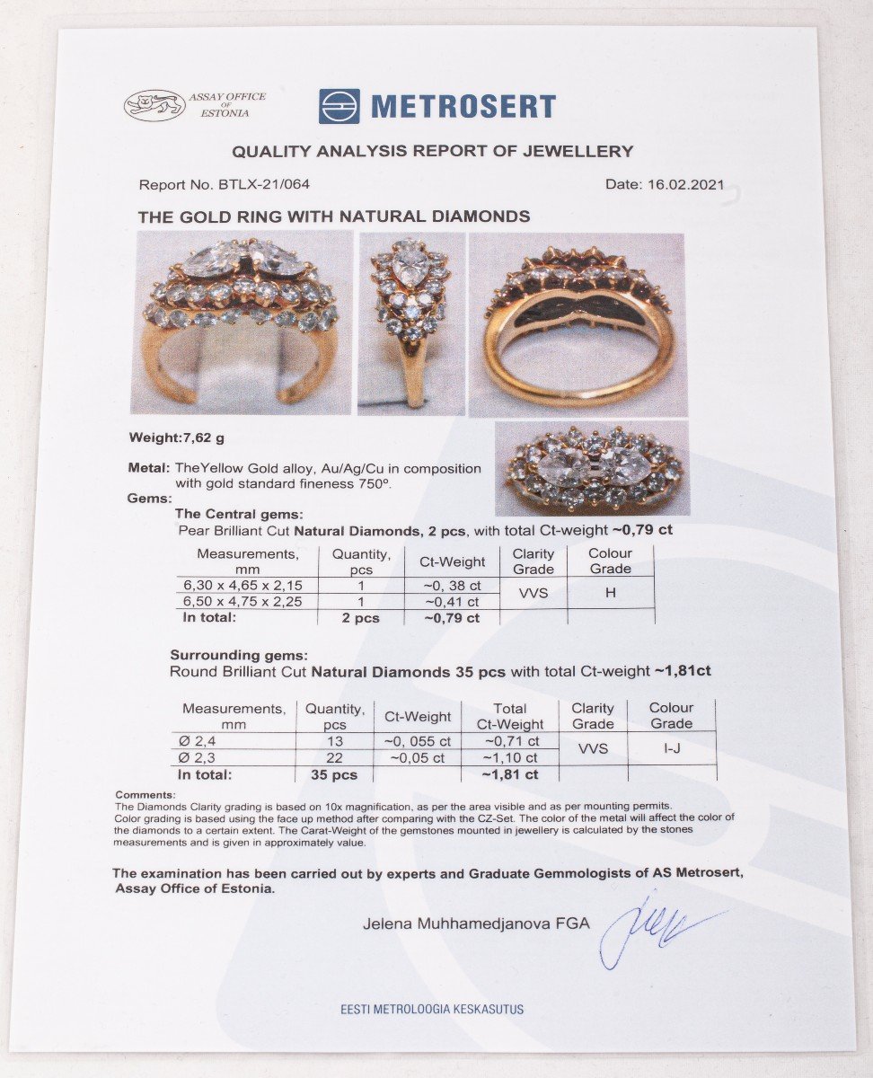 A Gold Ring Paved With Natural Diamonds-photo-2
