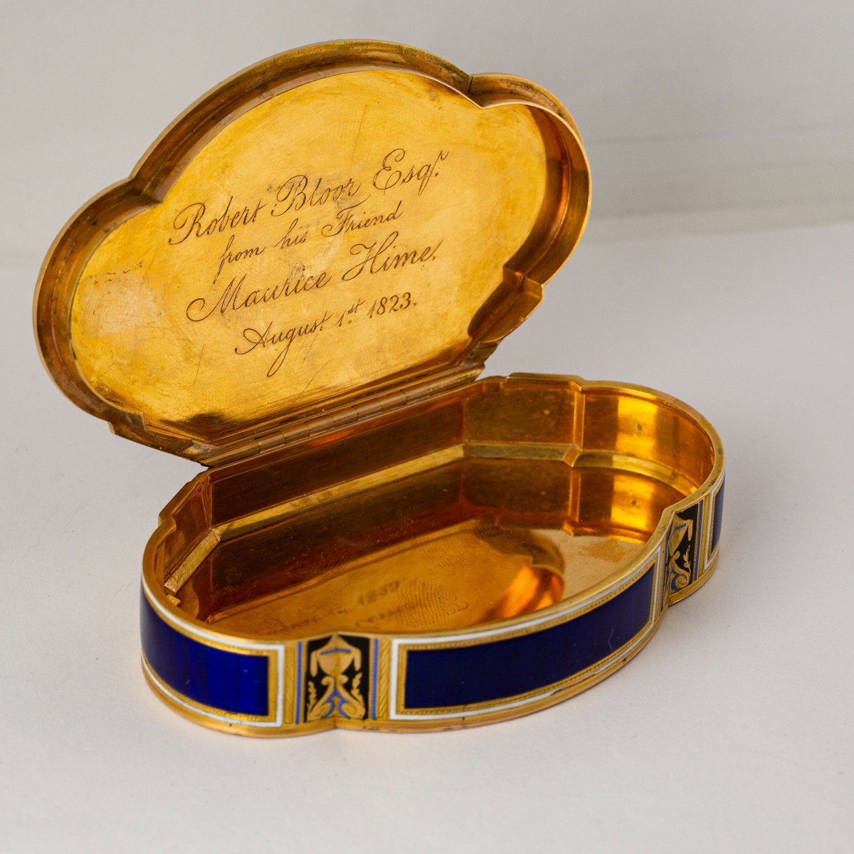 Gold And Enamel Box, Beginning Of The 19th Century-photo-2