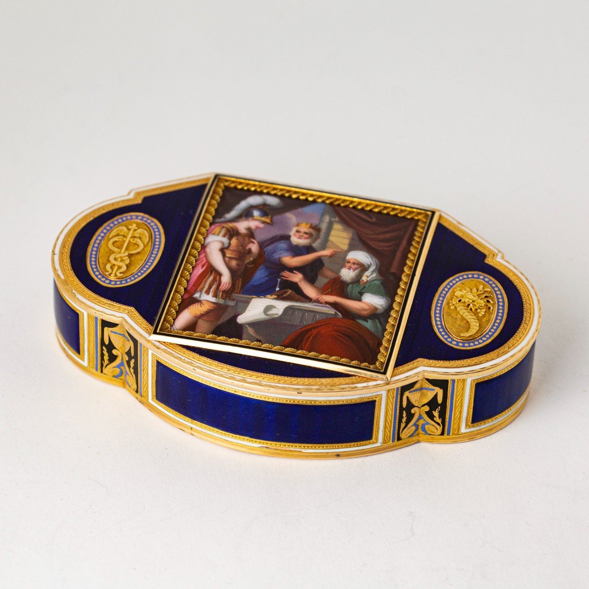 Gold And Enamel Box, Beginning Of The 19th Century