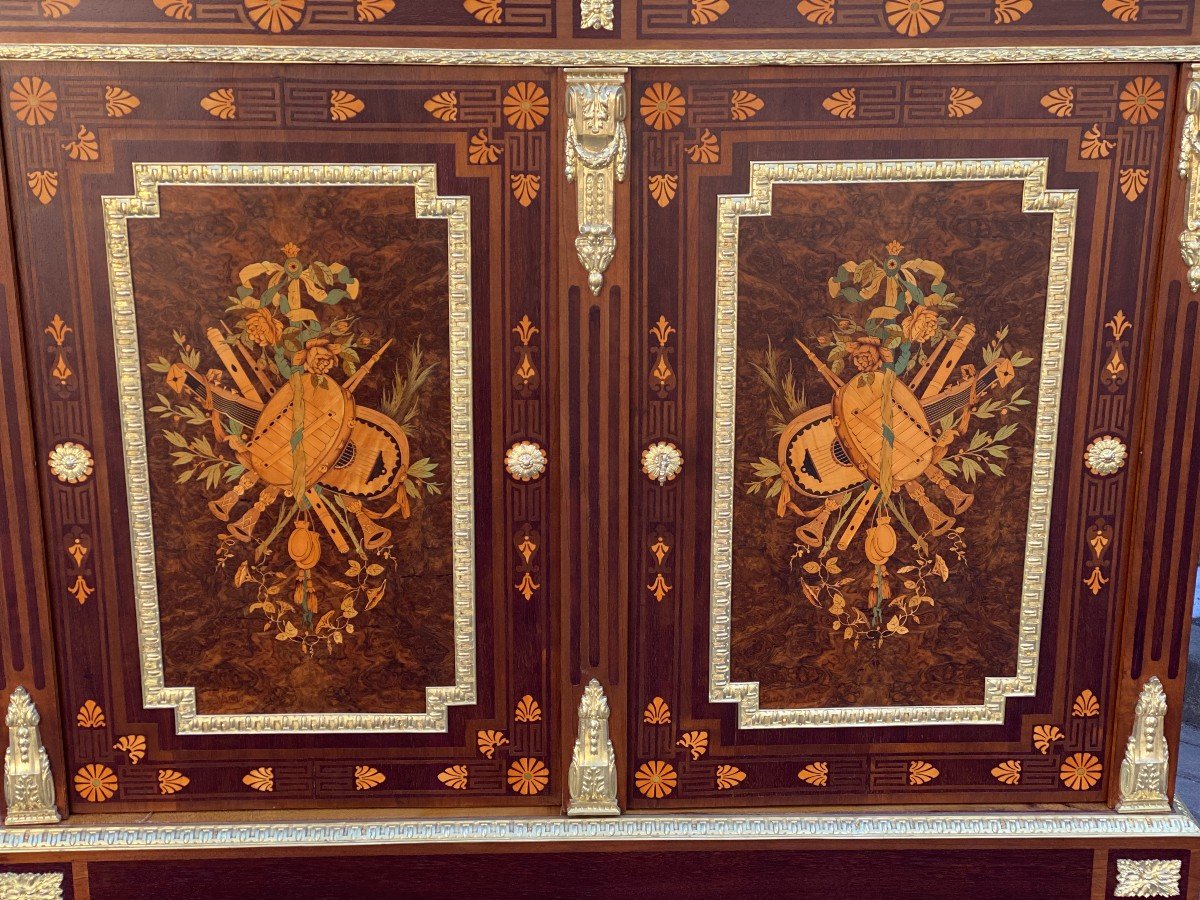 Charles-guillaume Diehl (1811-1885), Cabinet En Marqueterie, époque Napoléon III, Vers 1867-photo-3