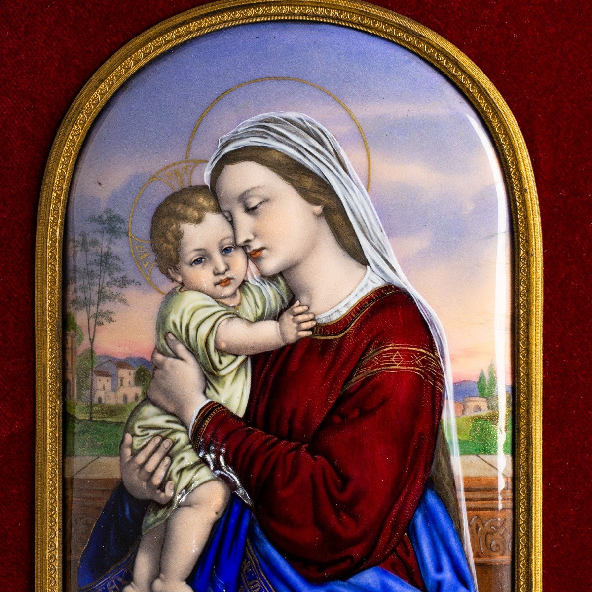 Théophile Soyer: La Vierge Et l'Enfant Jésus-photo-2
