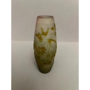 Petit Vase Floral Emile Gallé