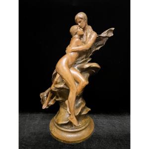 Large Bronze Figure "in The Clouds"