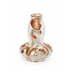 Art Nouveau Vase en Verre d’art Mont Joye, France