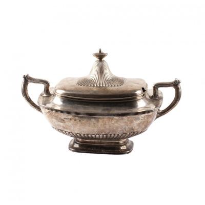 Gorham Silver Vegetable Dish With Lid 