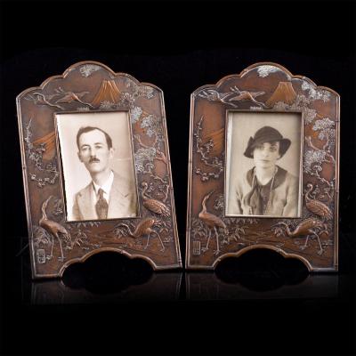 A Pair Of Beautiful Japanese Photo Frames