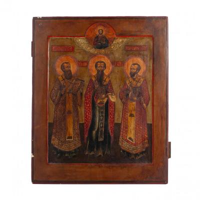 A Russian Icon Of Three Holy Hierarchs