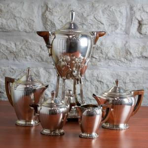 Roux-marquiand  Art Deco Silver Plated Tea And Coffee  Service