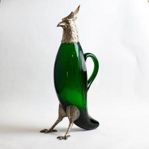 Interesting Spanish Decanter In The Shape Of A Woodpecker