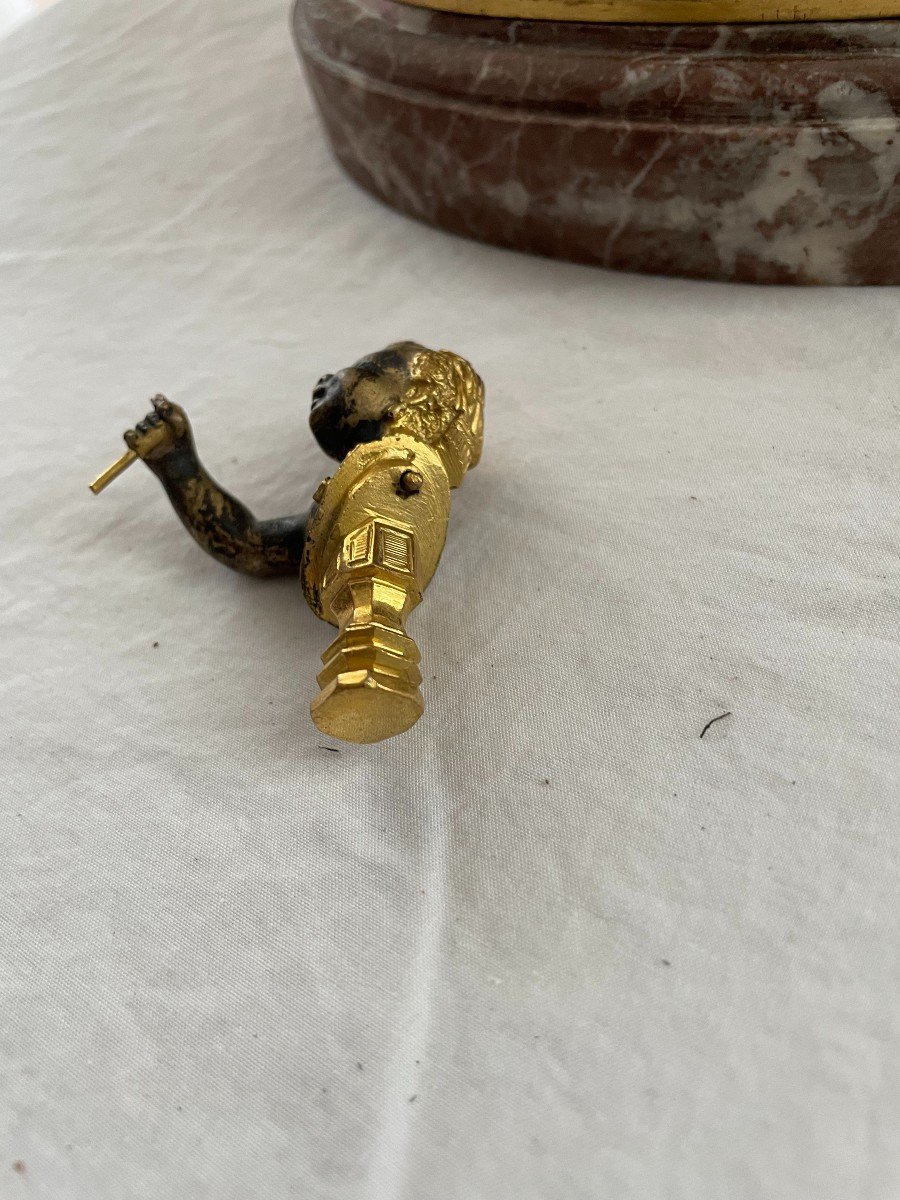 Inkwell Bronze Dore And Brown Orientalist-photo-3