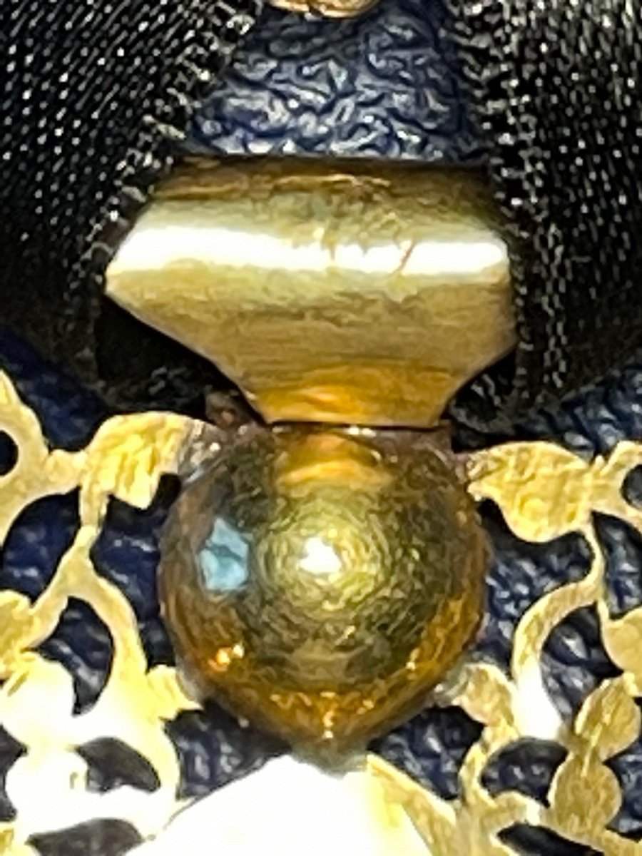Rouen Cross And Its Coulant. Gold And Rhinestones. XVIII-photo-4