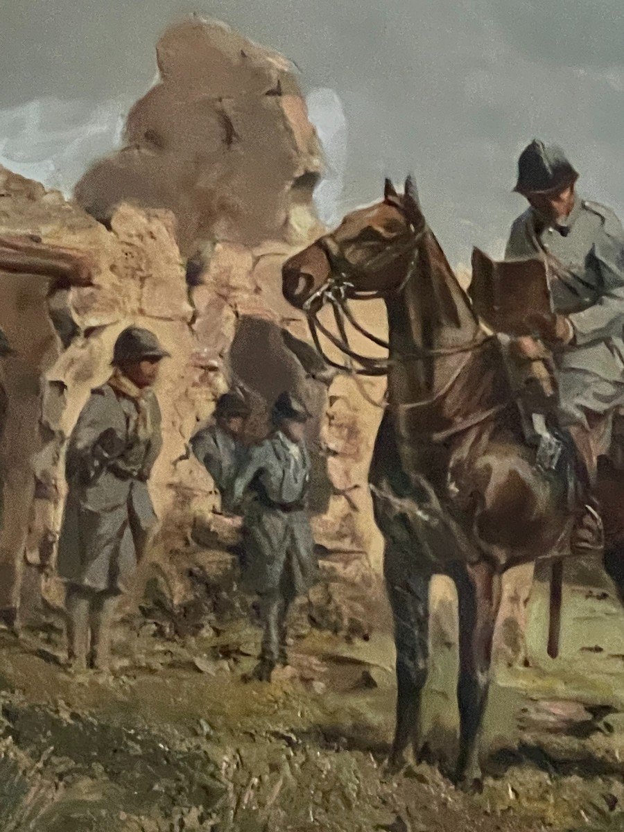 De La Verteville Pair Table Departure And Return Recognition 1918-photo-6