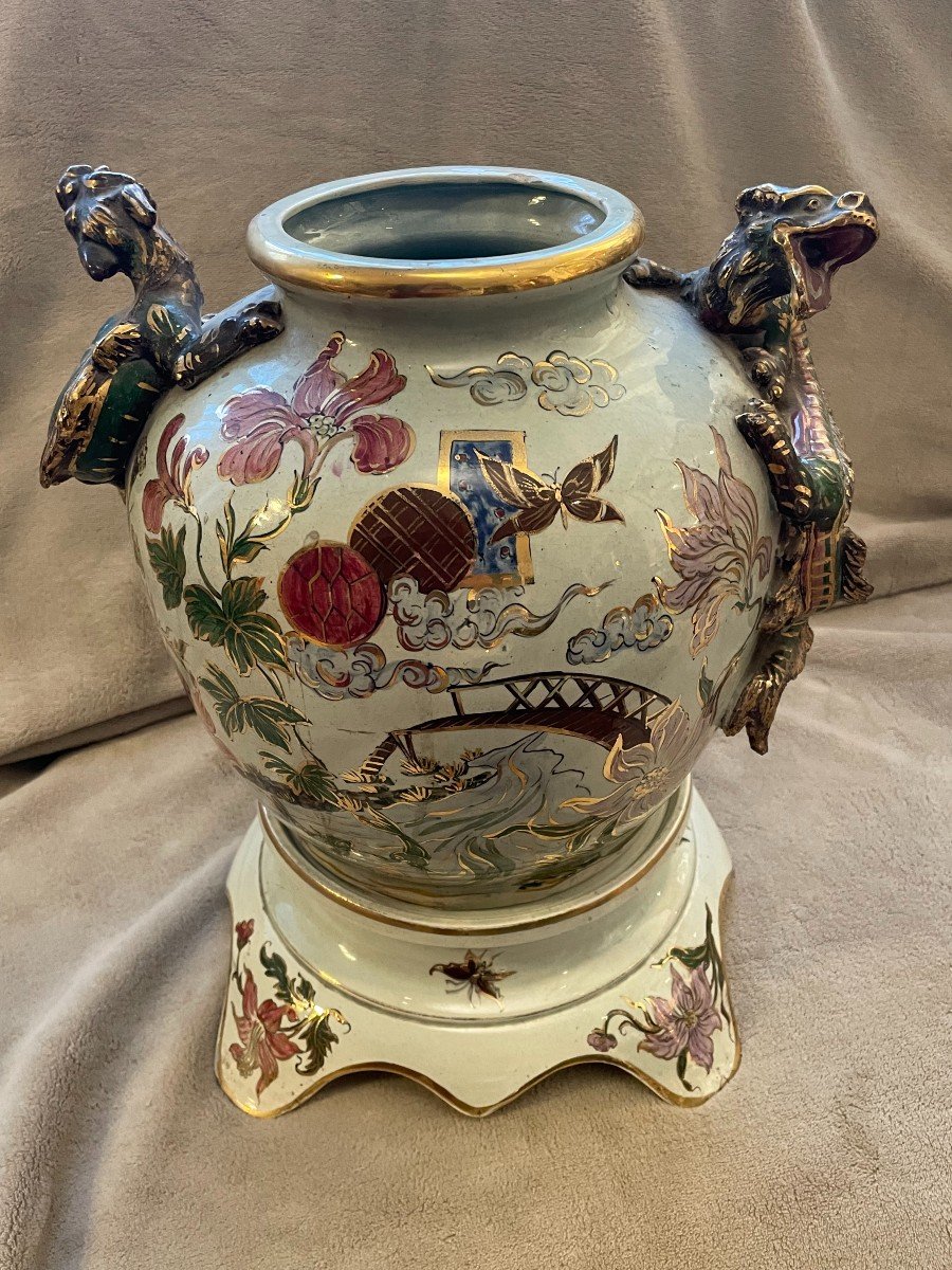 Imposing Dragon Vase 1900-photo-4