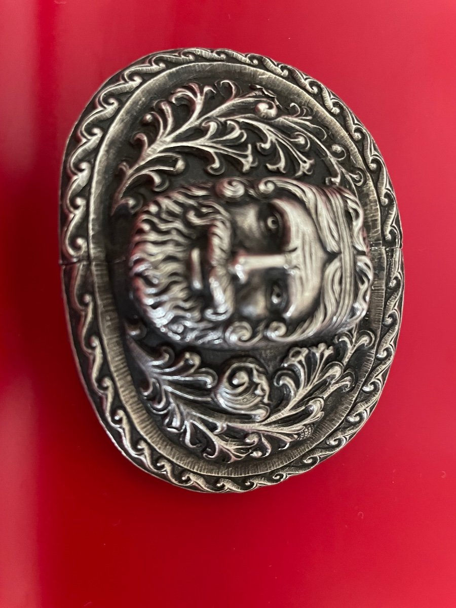 Boucle Ancienne Tete Viking-photo-2