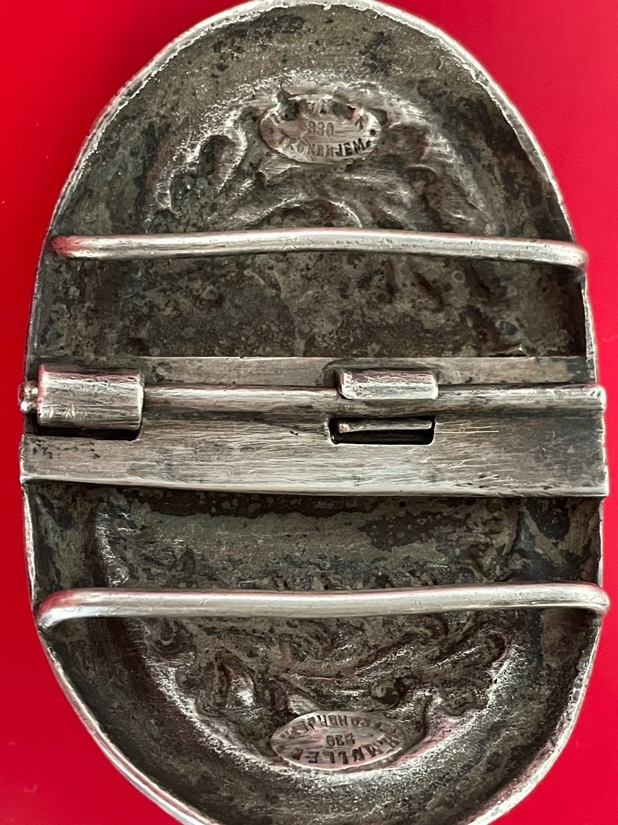 Boucle Ancienne Tete Viking-photo-2